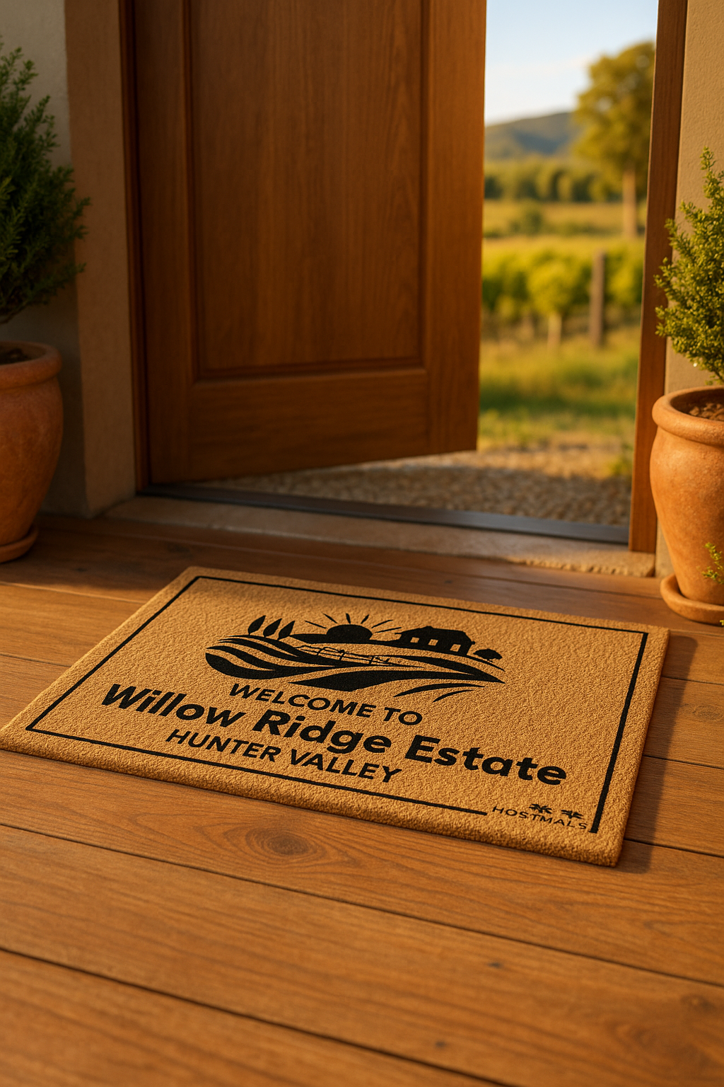 Personalized HostMat™ – Country Getaway