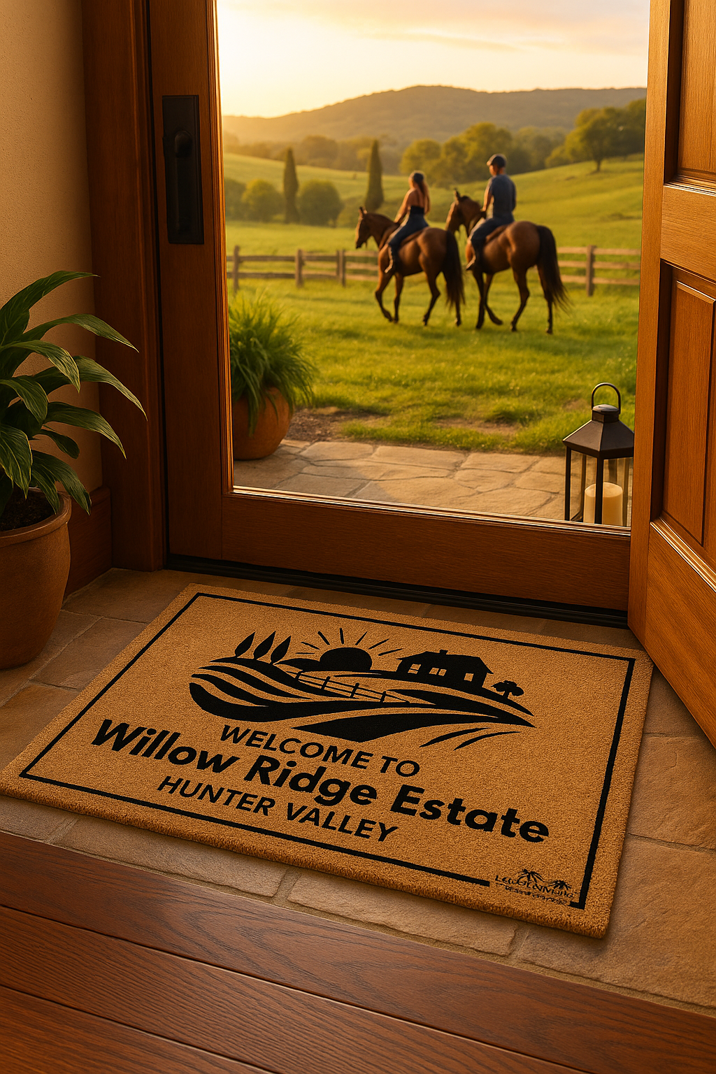 Personalized HostMat™ – Country Getaway
