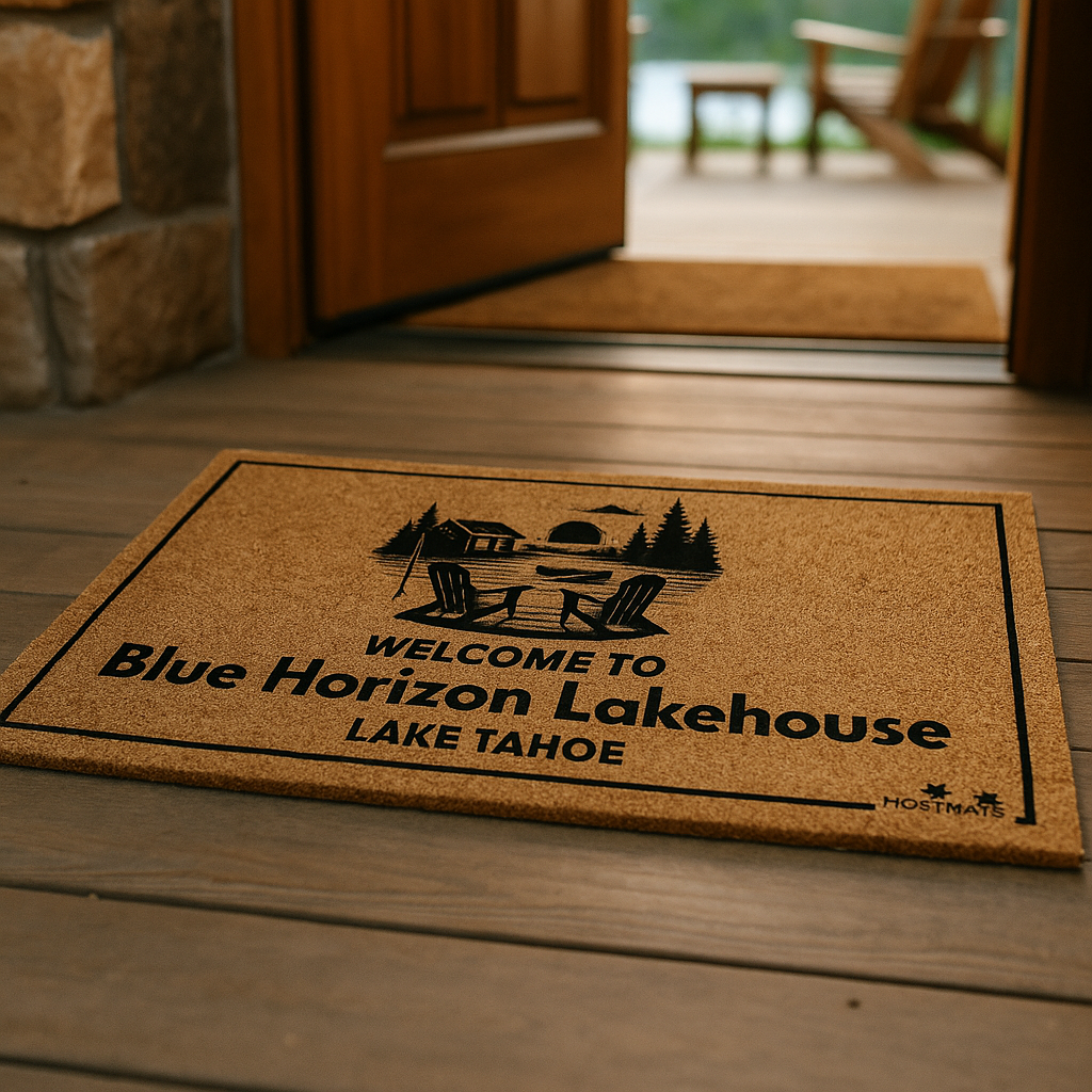 Personalized HostMat™ – Lakefront Stay