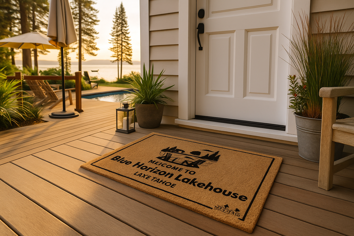 Personalized HostMat™ – Lakefront Stay