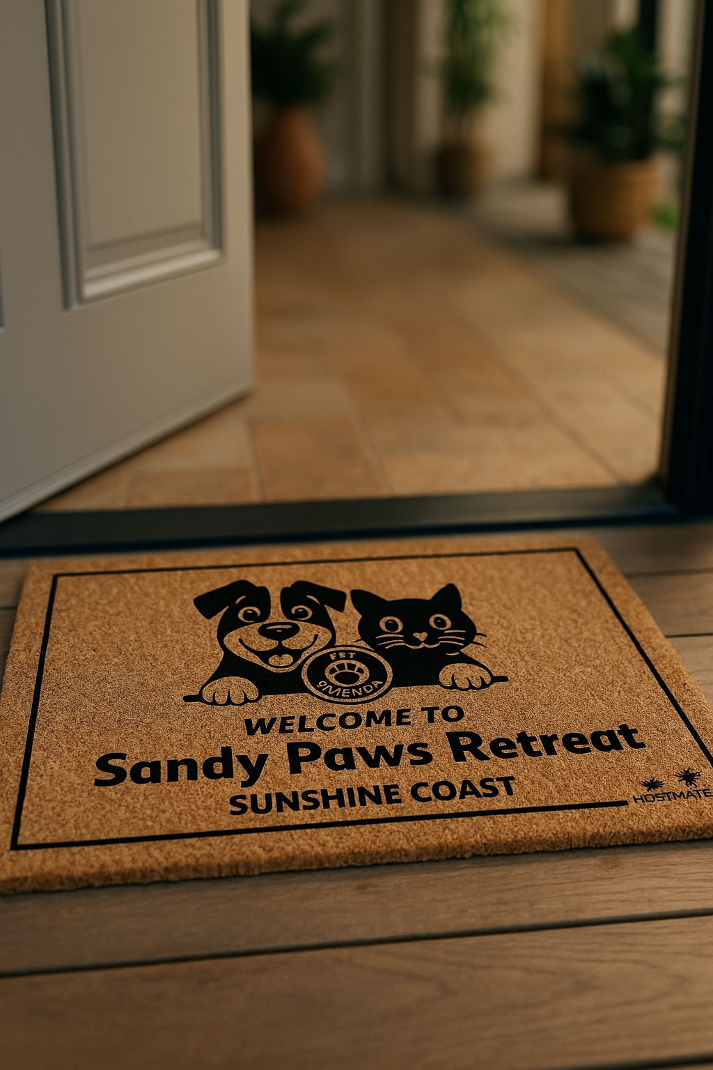 Personalized HostMat™ – Pet Friendly