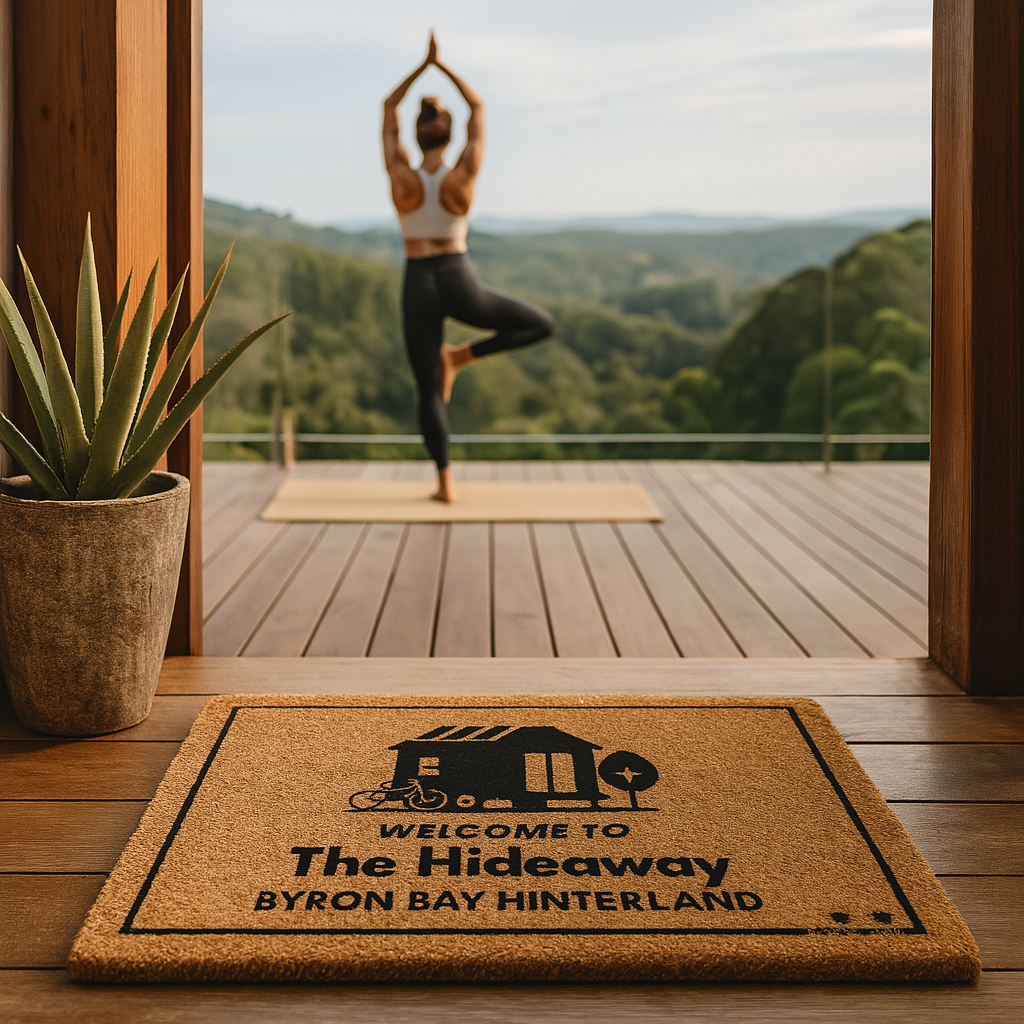 Personalized HostMat™ – Tiny Home Retreat