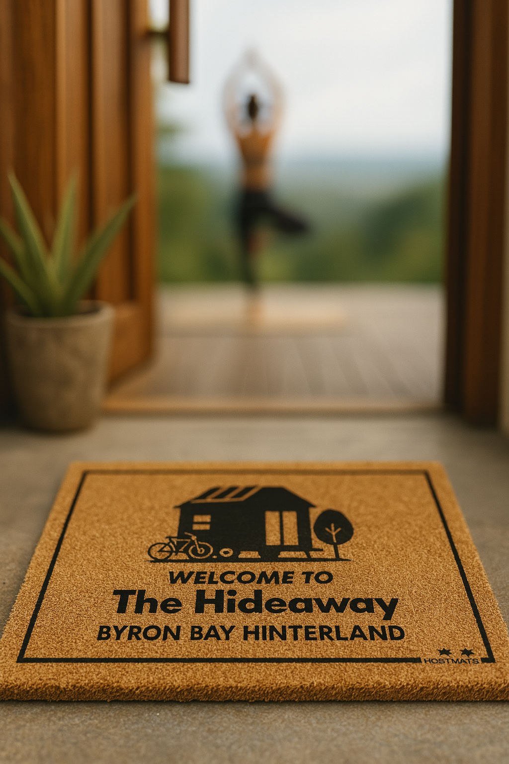 Personalized HostMat™ – Tiny Home Retreat