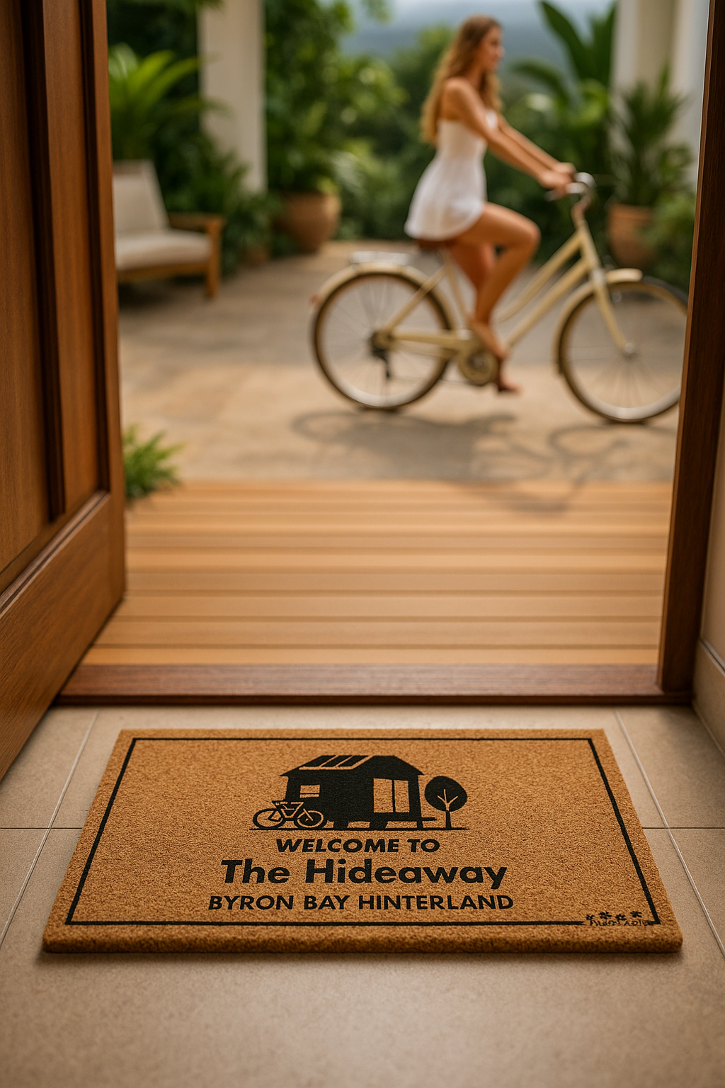Personalized HostMat™ – Tiny Home Retreat